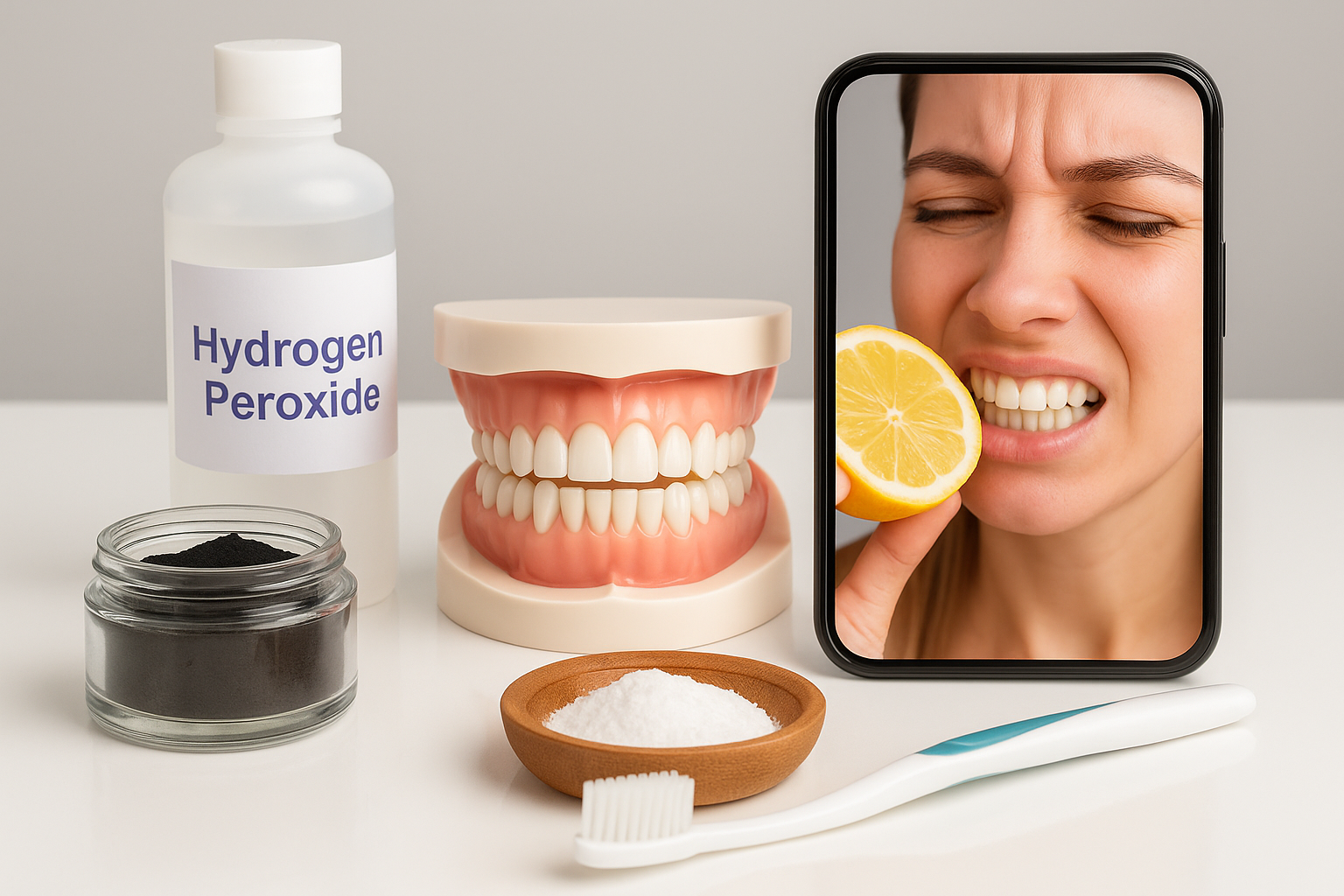 clareamento dental caseiro TikTok